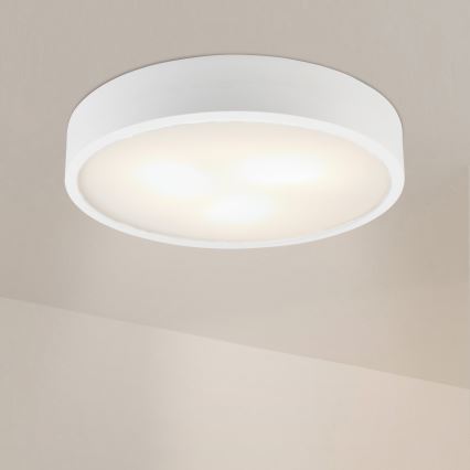 Candeeiro de tecto NATURAL 5xE27/15W/230V diâmetro 47,5 cm pinho/branco