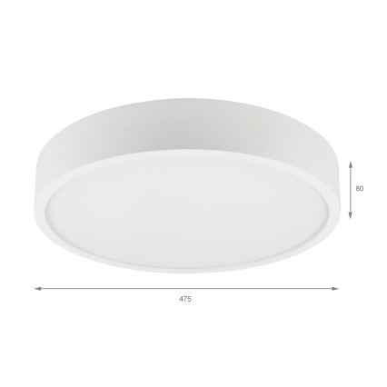 Candeeiro de tecto NATURAL 5xE27/15W/230V diâmetro 47,5 cm pinho/branco