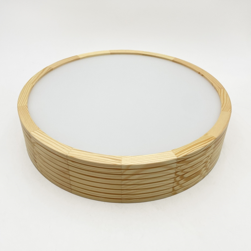 Candeeiro de tecto NATURAL MODERN 2xE27/15W/230V, diâmetro 37,5 cm, em pinho