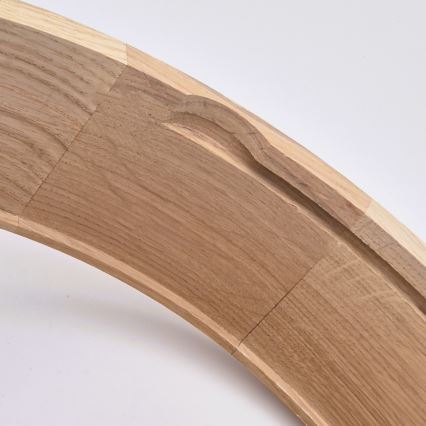 Candeeiro de tecto para casa de banho OAK, 2xE27/15W/230V, IP54, acabamento em carvalho, diâmetro 27 cm