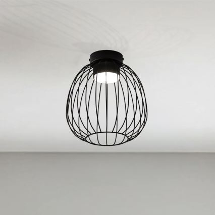 Candeeiro de tecto OVELLA 1xGX53/10W/230V Ø 25 cm preto