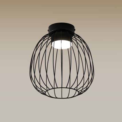 Candeeiro de tecto OVELLA 1xGX53/10W/230V Ø 25 cm preto
