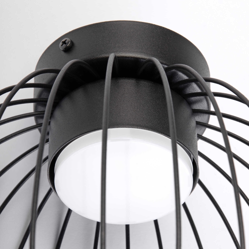 Candeeiro de tecto OVELLA 1xGX53/10W/230V Ø 25 cm preto