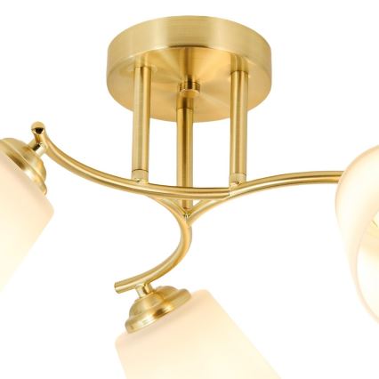 Candeeiro de tecto PAFOS 3xE27/15W/230V dourado