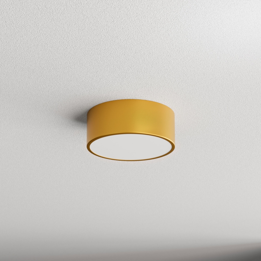Candeeiro de tecto para casa de banho CLEO com sensor, 1xE27/24W/230V, diâmetro 20 cm, IP54, dourado
