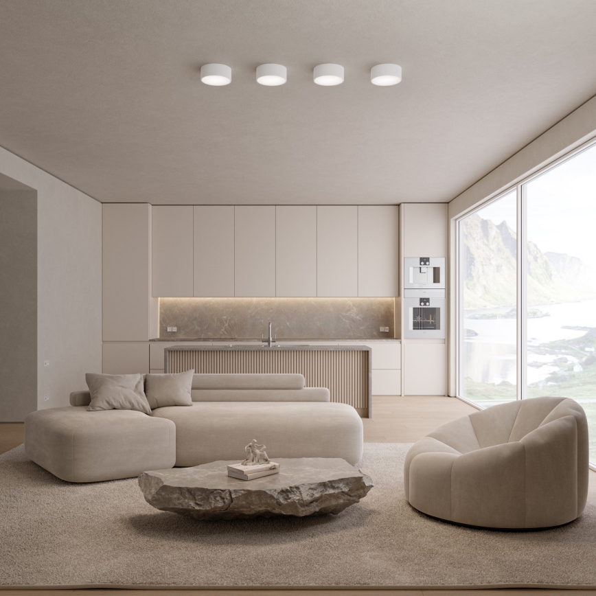 Candeeiro de tecto para casa de banho com sensor CLEO 1xE27/24W/230V pr. 20 cm IP54 branco