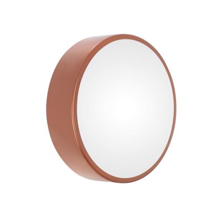 Luminária de tecto para casa de banho com sensor CLEO, 2xE27/24W/230V, Ø 30 cm, acabamento em cobre, IP54