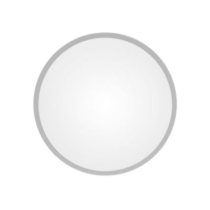 Candeeiro de tecto para casa de banho com sensor CLEO 2xE27/24W/230V, diâmetro 30 cm, cinzento, IP54