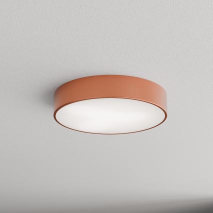 Candeeiro de tecto para casa de banho com sensor CLEO, 3x E27/24W/230V, diâmetro 40 cm, acabamento em cobre, IP54