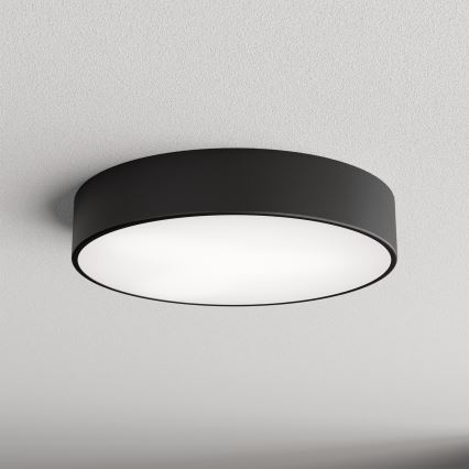 Candeeiro de tecto para casa de banho com sensor CLEO 3xE27/24W/230V, diâmetro 40 cm, preto, IP54