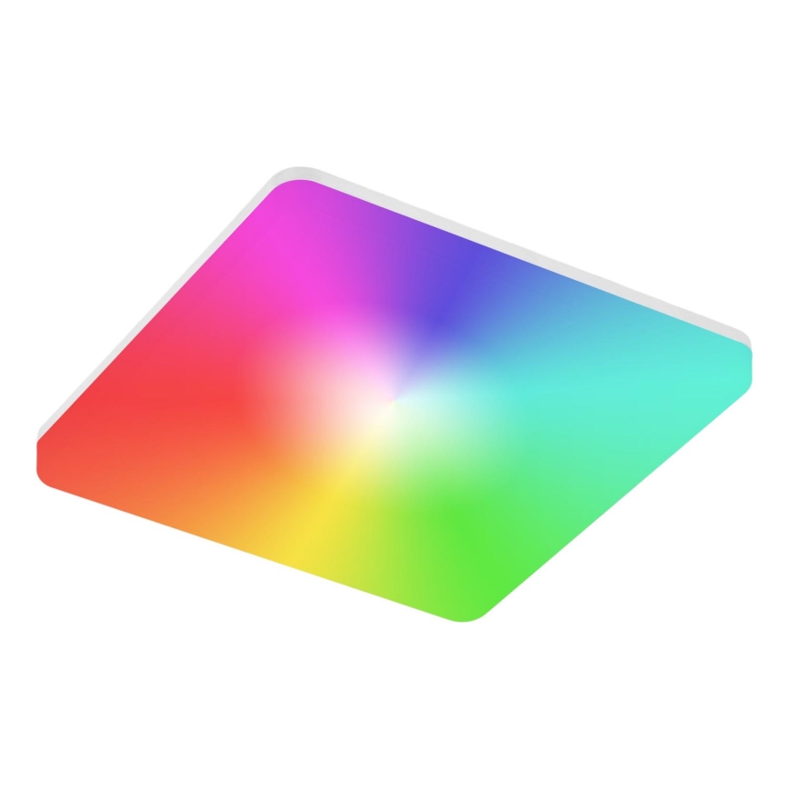 Candeeiro de tecto para casa de banho LED RGBW dimerizável LED/15W/230V 3000-6500K 22x22 cm IP54 branco Wi-Fi