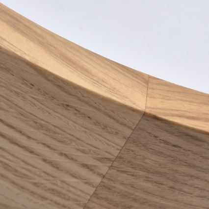 Candeeiro de tecto para casa de banho OAK 3xE27/15W/230V carvalho Ø 37 cm IP54