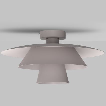 Candeeiro de tecto PLATO 1xE27/15W/230V diâmetro 32 cm creme
