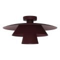 Candeeiro de tecto PLATO 1xE27/15W/230V Ø 32 cm bordô