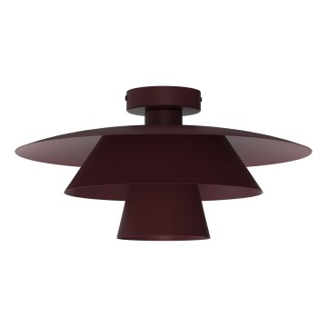 Candeeiro de tecto PLATO 1xE27/15W/230V Ø 32 cm bordô