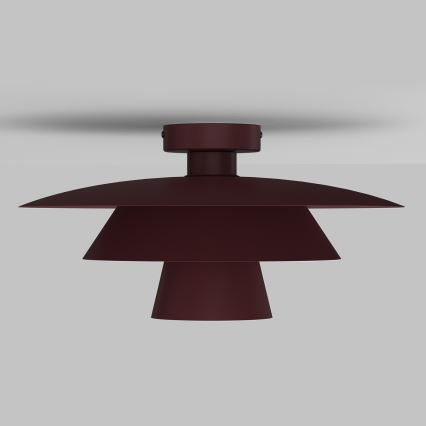 Candeeiro de tecto PLATO 1xE27/15W/230V Ø 32 cm bordô