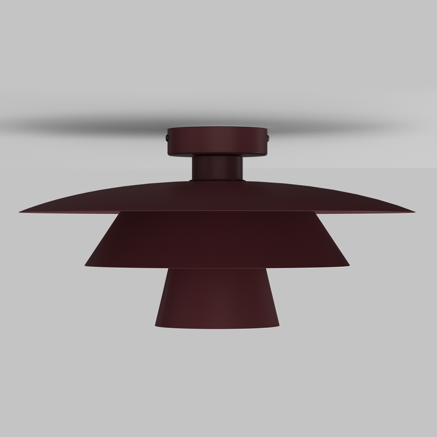 Candeeiro de tecto PLATO 1xE27/15W/230V Ø 32 cm bordô