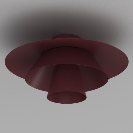 Candeeiro de tecto PLATO 1xE27/15W/230V Ø 32 cm bordô