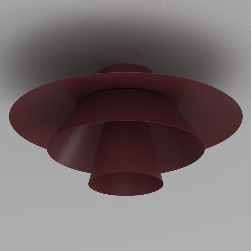 Candeeiro de tecto PLATO 1xE27/15W/230V Ø 32 cm bordô