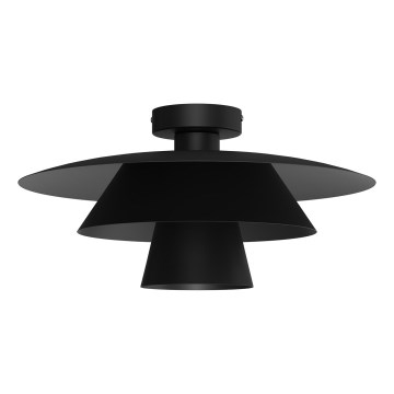Candeeiro de tecto PLATO 1xE27/15W/230V Ø 32 cm preto
