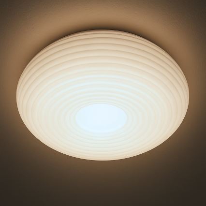 Candeeiro de tecto PULSO 3xE27/15W/230V Ø 42 cm branco
