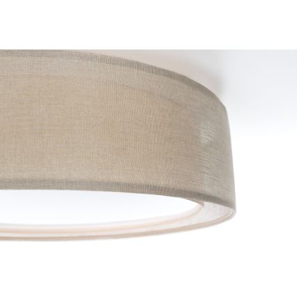 Candeeiro de tecto PURO 2xE27/40W/230V, diâmetro 50 cm, bege