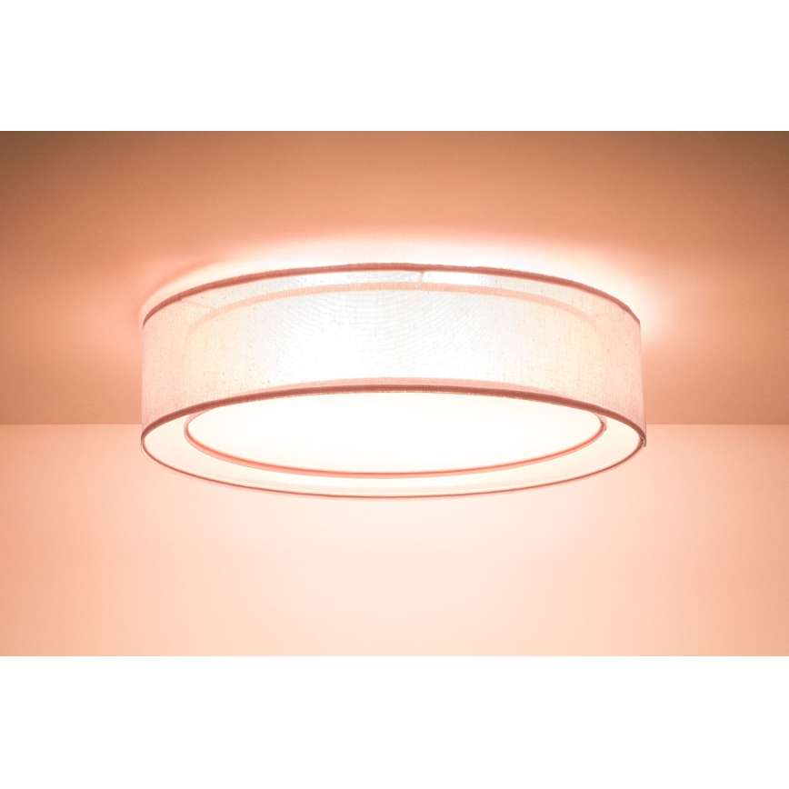 Candeeiro de tecto PURO 2xE27/40W/230V diâmetro 60 cm rosa