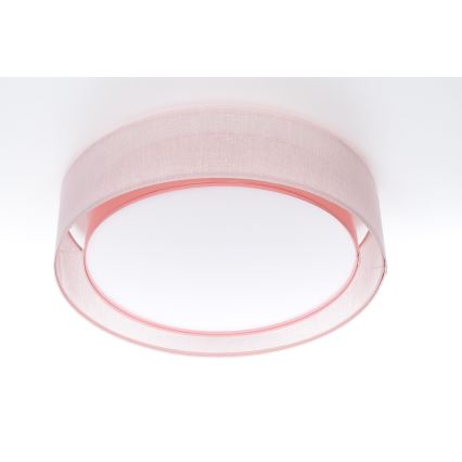 Candeeiro de tecto PURO 2xE27/40W/230V diâmetro 60 cm rosa