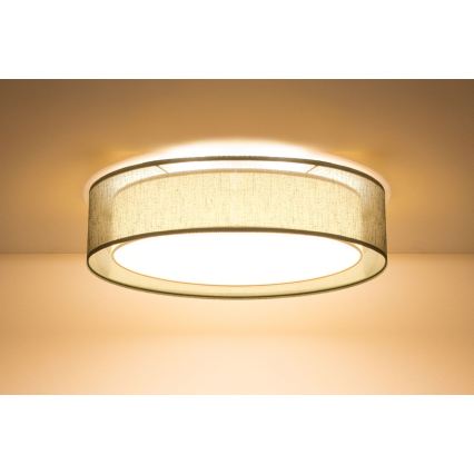 Candeeiro de tecto PURO 2xE27/40W/230V diâmetro 60 cm verde