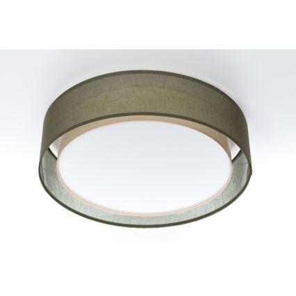 Candeeiro de tecto PURO 2xE27/40W/230V diâmetro 60 cm verde