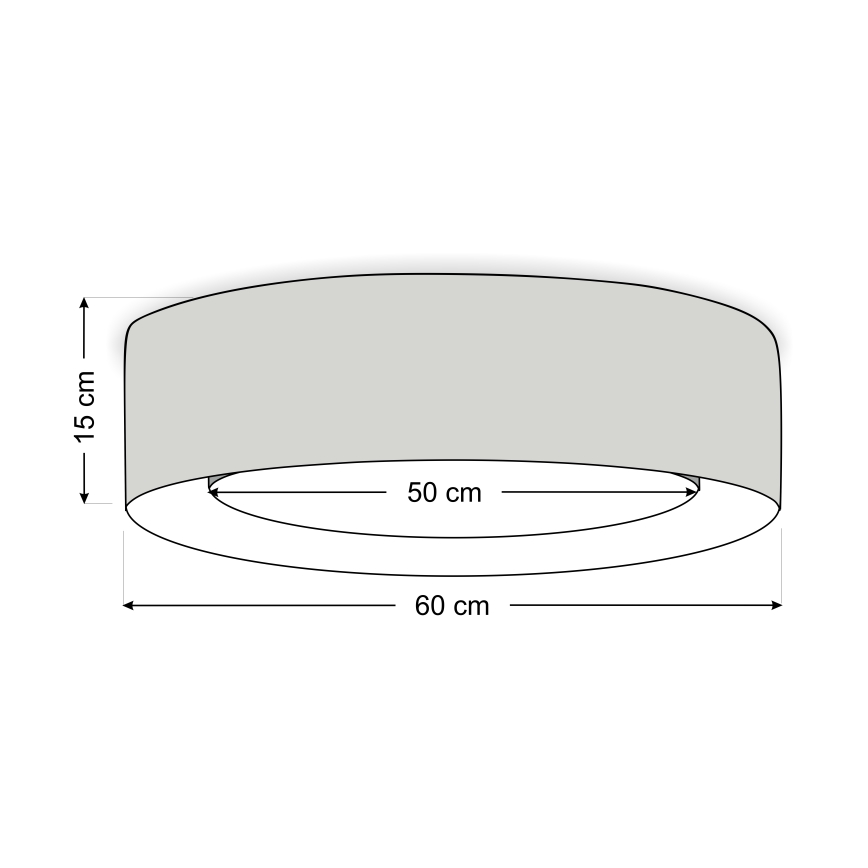 Candeeiro de tecto PURO 2xE27/40W/230V diâmetro 60 cm verde