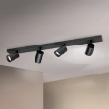 Candeeiro de tecto SEAN, 4x GU10/13W/230V, preto
