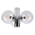 Candeeiro de tecto SFERIO 3xE14/5W/230V cromado brilhante/vidro transparente