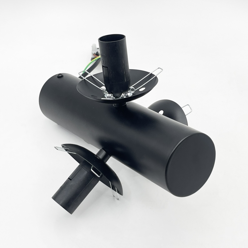 Candeeiro de tecto SFERIO 3xE14/5W/230V preto/preto fumado
