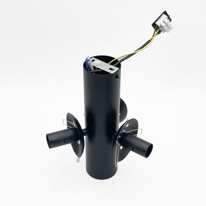 Candeeiro de tecto SFERIO 3xE14/5W/230V preto/preto fumado