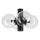 Candeeiro de tecto SFERIO 4xE14/5W/230V preto/transparente