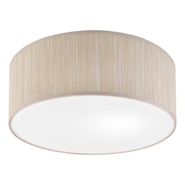 Candeeiro de tecto SIRJA 1xE27/15W/230V Ø 35 cm bege