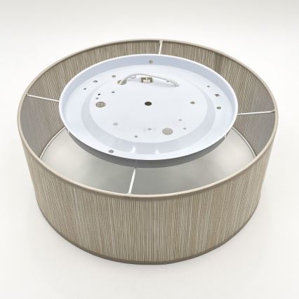 Candeeiro de tecto SIRJA 1xE27/15W/230V Ø 35 cm bege