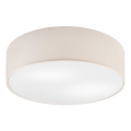 Candeeiro de tecto SIRJA, 2x E27, 15 W, 230 V, diâmetro 45 cm, creme