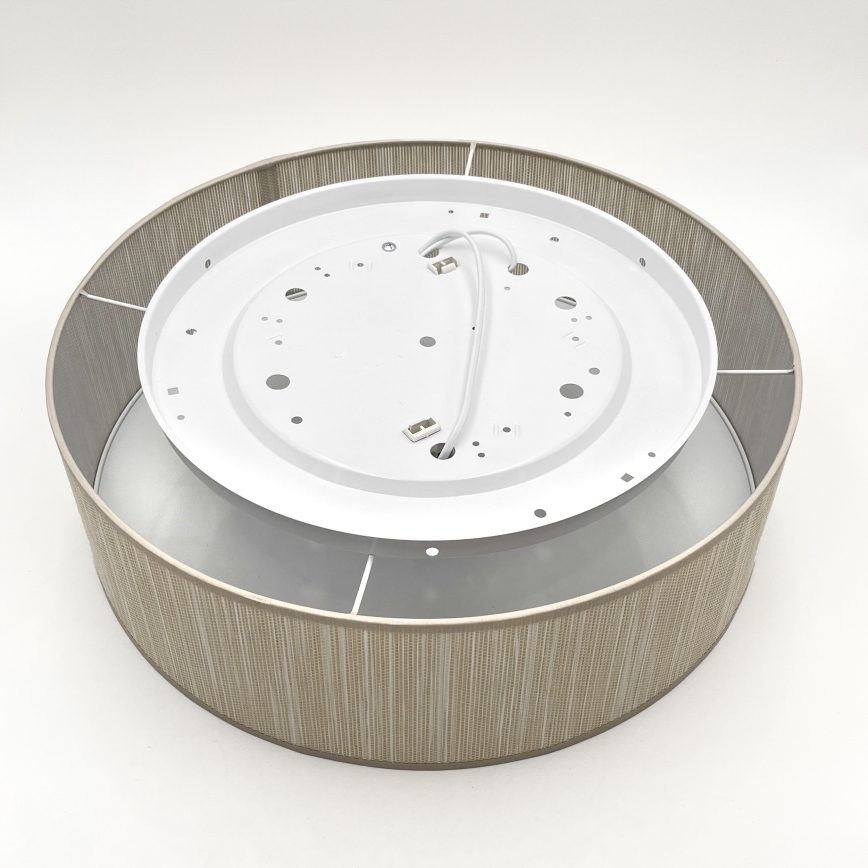 Candeeiro de tecto SIRJA 2xE27/15W/230V Ø 45 cm bege