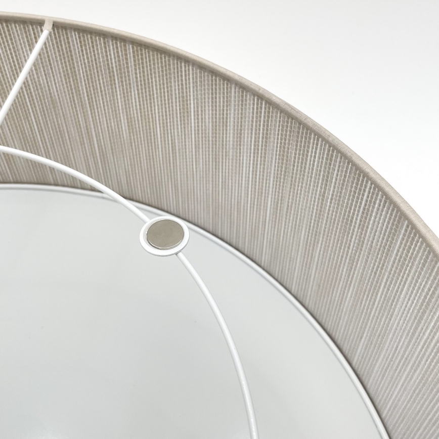 Candeeiro de tecto SIRJA 2xE27/15W/230V Ø 45 cm bege