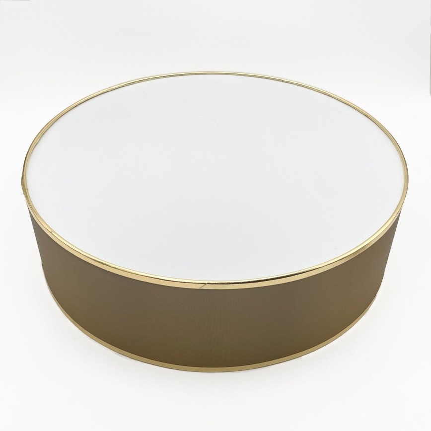 Candeeiro de tecto SIRJA 2xE27/15W/230V Ø 45 cm castanho/dourado