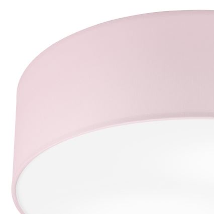 Candeeiro de tecto SIRJA PASTEL 2xE27/15W/230V Ø 45 cm rosa