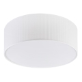 Candeeiro de tecto SIRJA PLISADO 2xE27/15W/230V Ø 35 cm branco