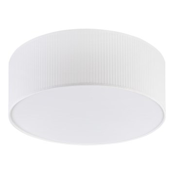 Candeeiro de tecto SIRJA PLISADO 2xE27/15W/230V Ø 35 cm branco