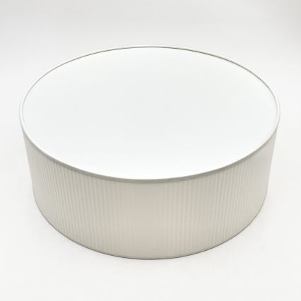 Candeeiro de tecto SIRJA PLISADO 2xE27/15W/230V Ø 35 cm branco