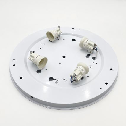Candeeiro de tecto SIRJA PLISADO 4xE27/15W/230V Ø 45 cm branco