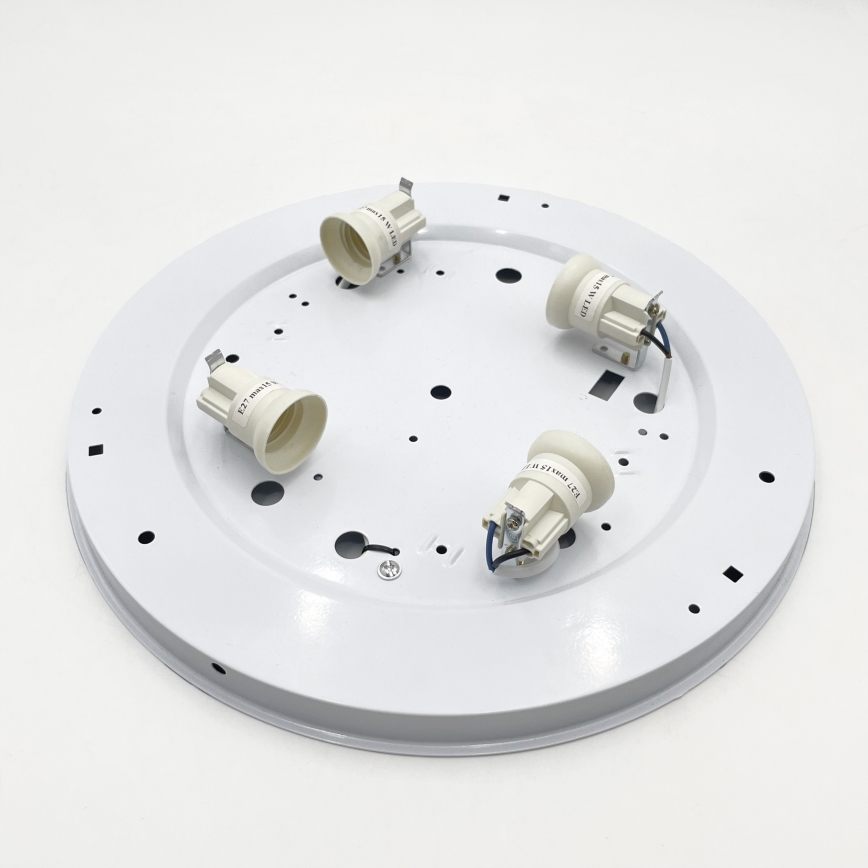 Candeeiro de tecto SIRJA PLISADO 4xE27/15W/230V Ø 45 cm branco