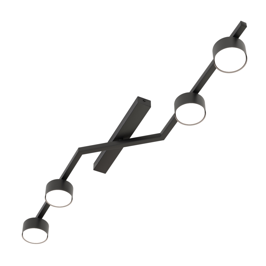 Candeeiro de tecto SKAN 4xGX53/12W/230V preto