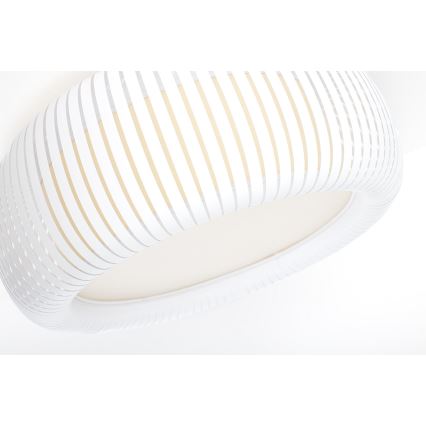 Candeeiro de tecto STRIPES 2xE27/40W/230V diâmetro 55 cm branco/creme